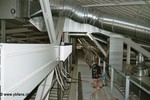 Direkt unter dem Dach der Haupttrib�ne